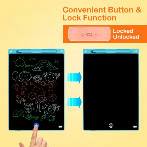 10" Colorful LCD Writing Tablet for Kids – Drawing Pad with Lock Function & Stylus