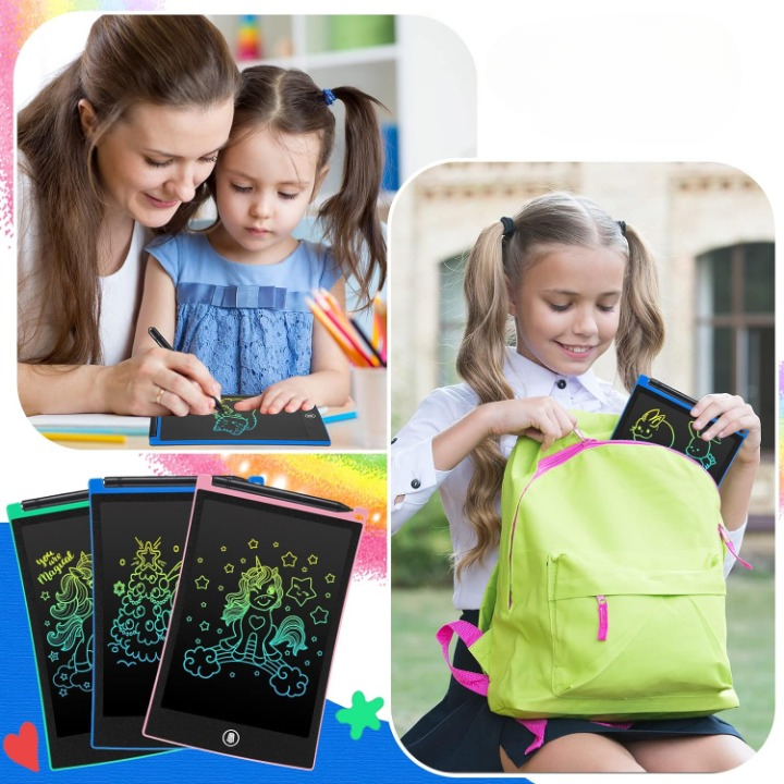 10" Colorful LCD Writing Tablet for Kids – Drawing Pad with Lock Function & Stylus