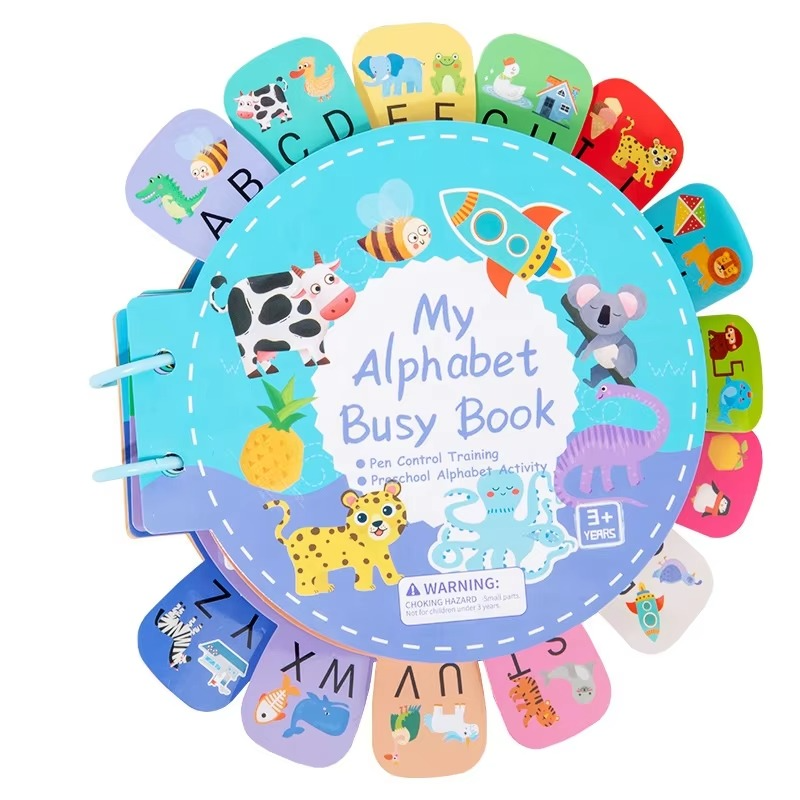 My Busy Book – Interactive Learning Kit with Magnetic Letters & Shapes Activity Pages