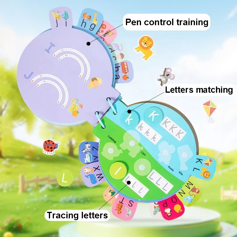 My Busy Book – Interactive Learning Kit with Magnetic Letters & Shapes Activity Pages