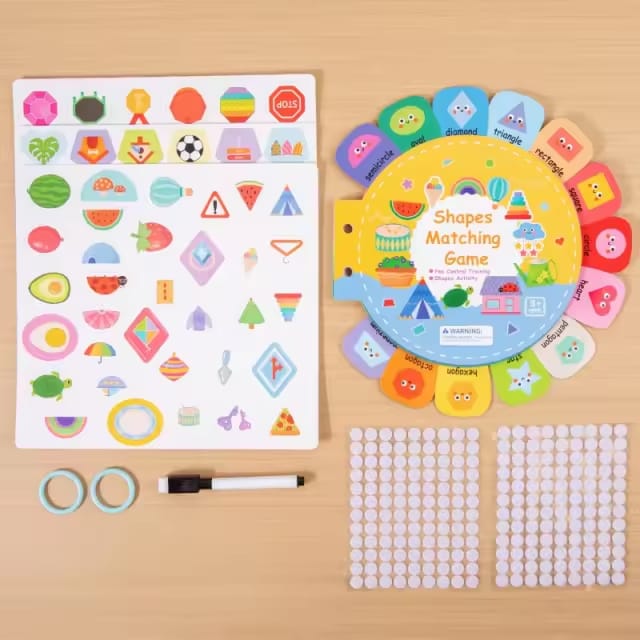 My Busy Book – Interactive Learning Kit with Magnetic Letters & Shapes Activity Pages