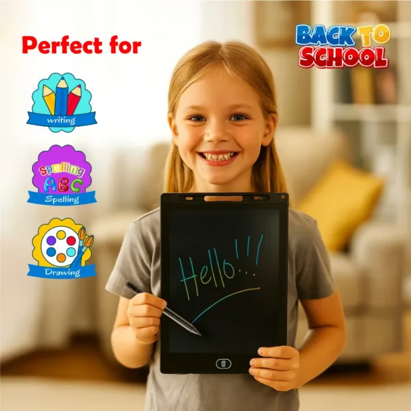 10" Colorful LCD Writing Tablet for Kids – Drawing Pad with Lock Function & Stylus