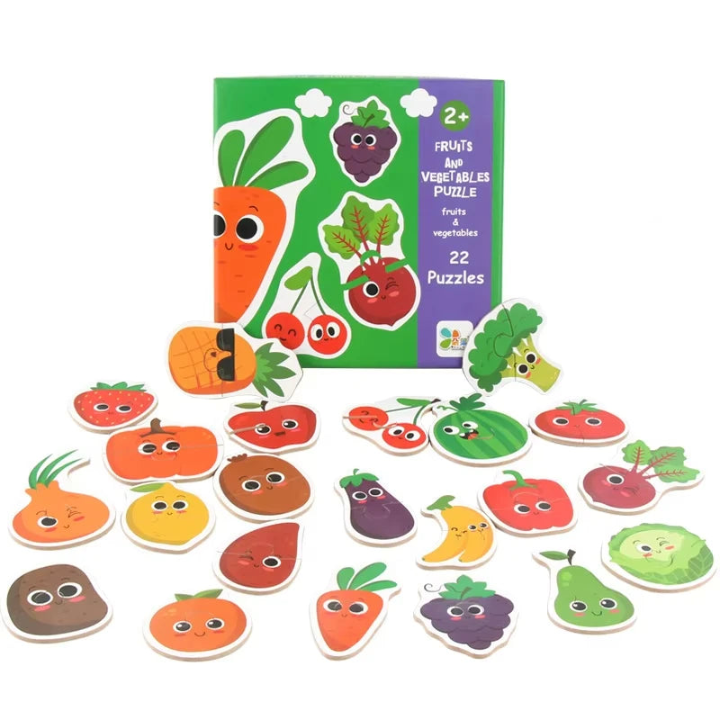 Kids Animal Puzzles for Toddlers 1 2 3 Years Boys Girls Learning Animals Memory Card Matching Game Educational Toys For Children