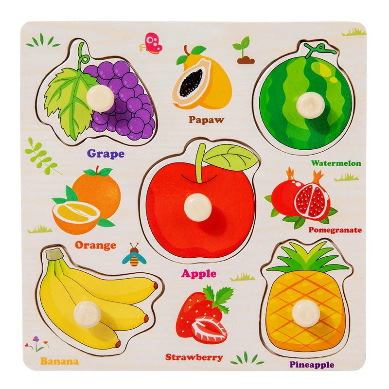 Wooden Puzzles Toys for Kids 3 Year Alphabet Numbers Children Montessori Educational Learning Toys abc Letters Preschool Gift
