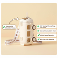 School Bus Design Kids Water Bottle With Strap | 600ml | Random Color