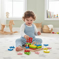 Wooden Montessori Shape Sorter Toy – Educational Building Blocks for Toddlers